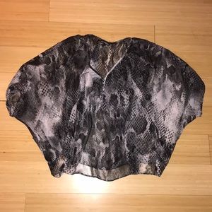Express Snakeskin Blouse